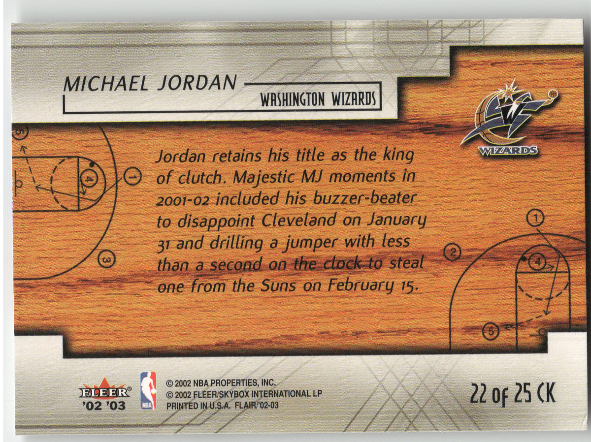 2002 Flair Court Kings Michael Jordan #22 of 25 CK