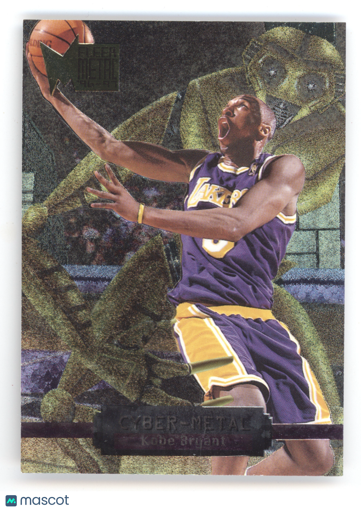 1996 Fleer Metal Cyber-Metal Kobe Bryant #5 Rookie