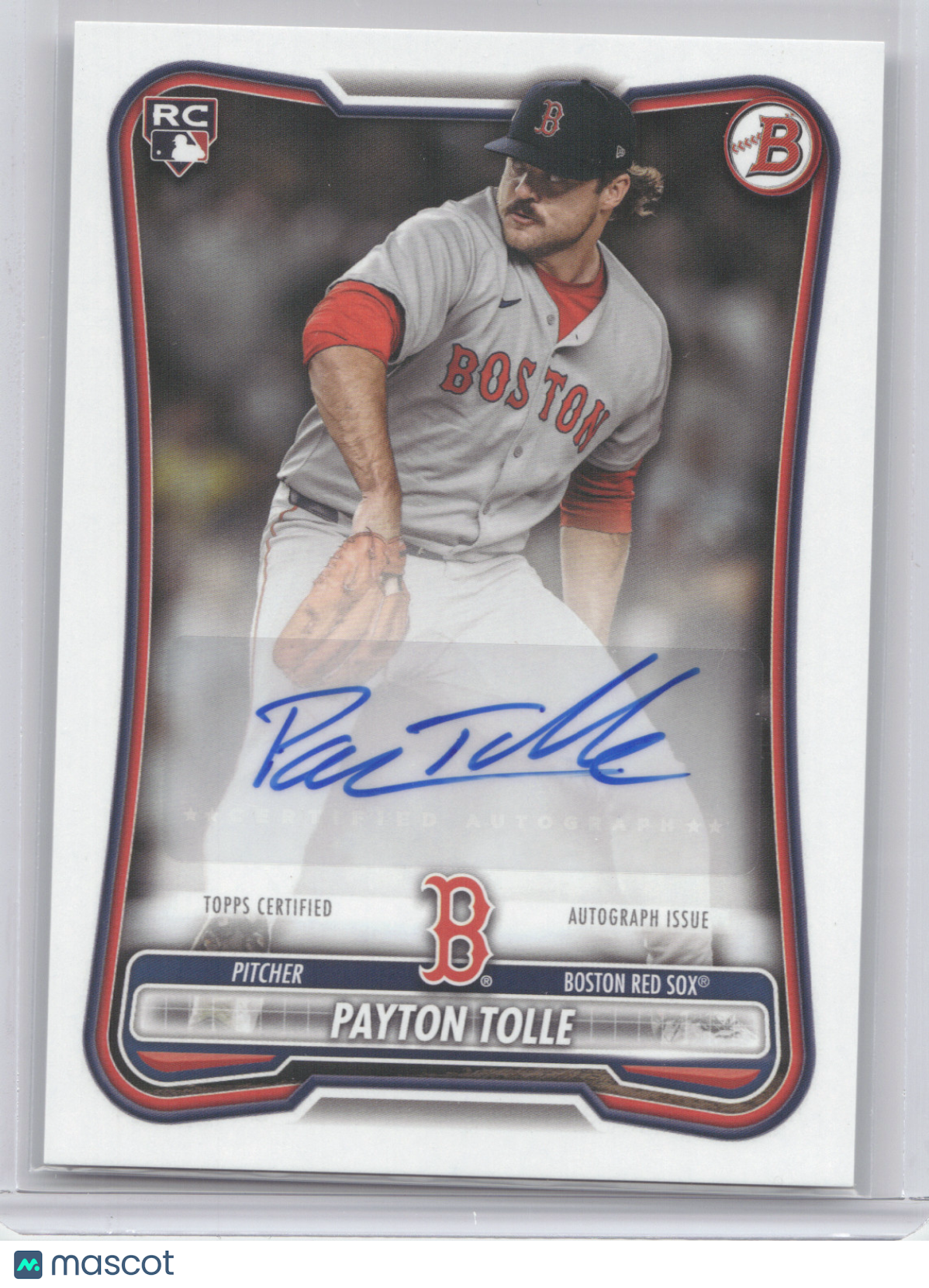 2026 Bowman Rookie Autograph Payton Tolle #PRV-PT RC