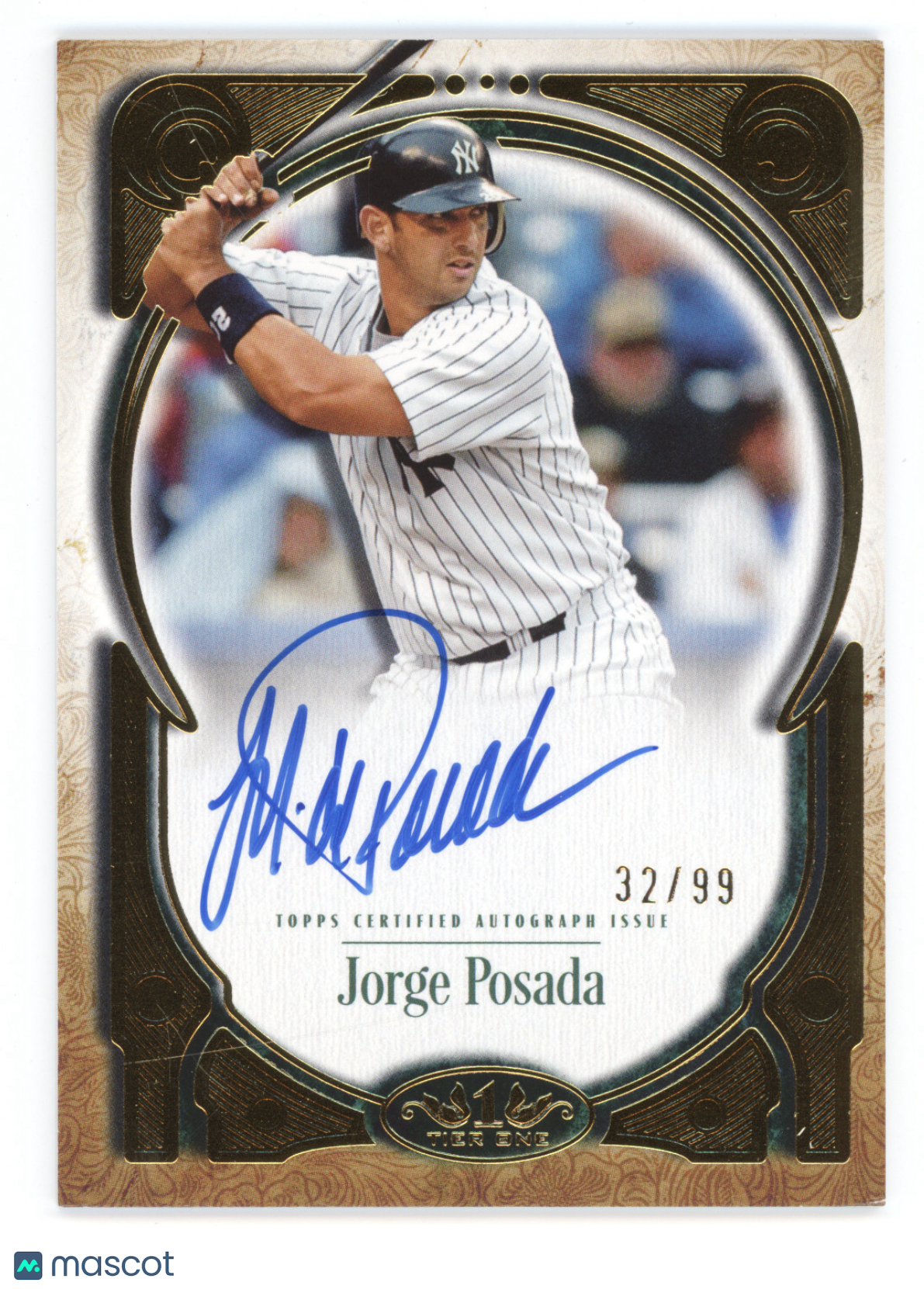 2026 Topps Tier One Prime Performers Autograph Jorge Posada #PPA-JP 32/99