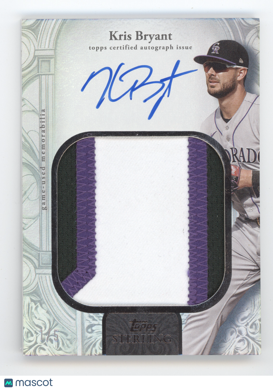 2025 Topps Sterling Jumbo Patch Autograph Kris Bryant #TSAR-KB 1/5