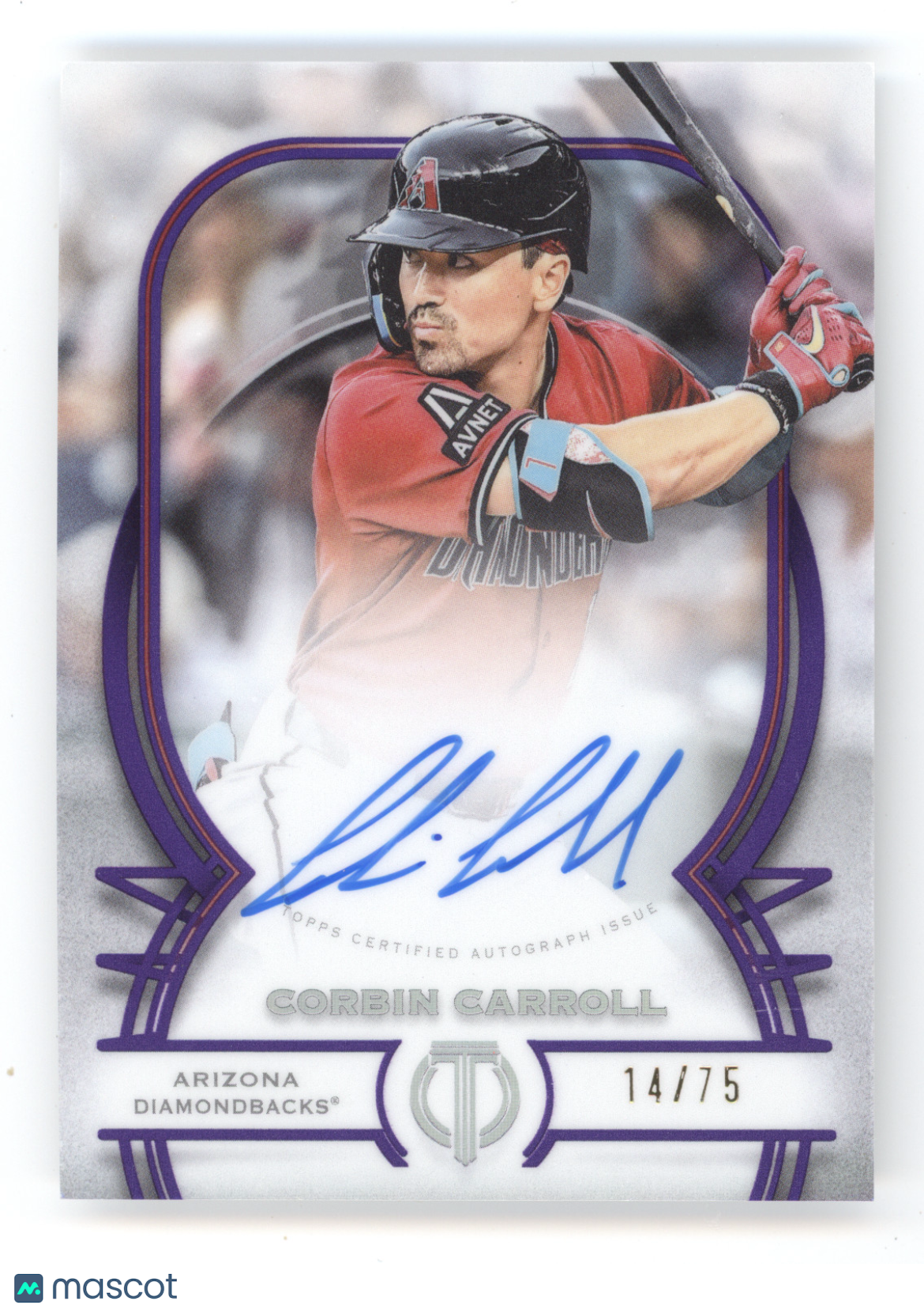 2026 Topps Tribute Autograph Corbin Carroll #TA-CC Purple 14/75
