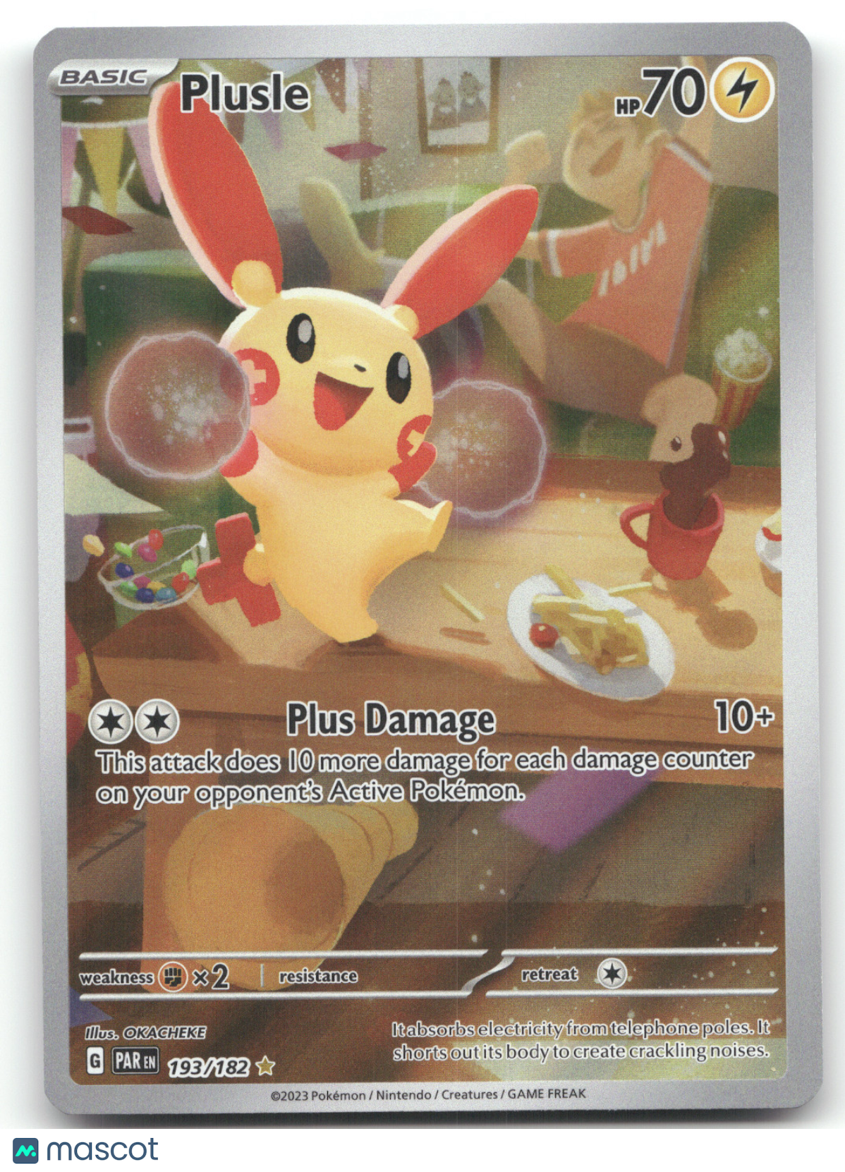 2023 Paradox Rift Plusle Secret Rare #193/182