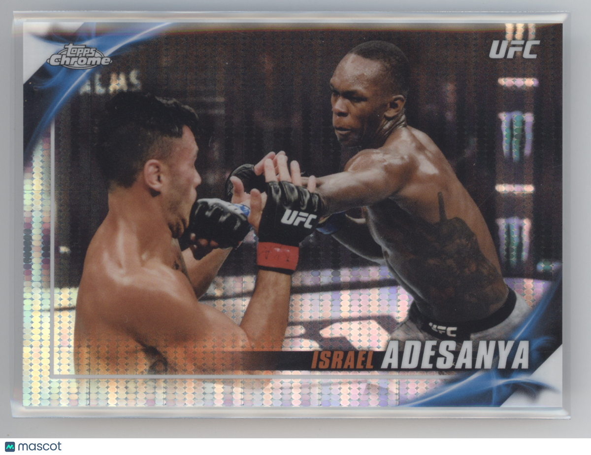 2019 Topps Chrome UFC Knockout Israel Adesanya #UFCK-IA Pulsar 27/50