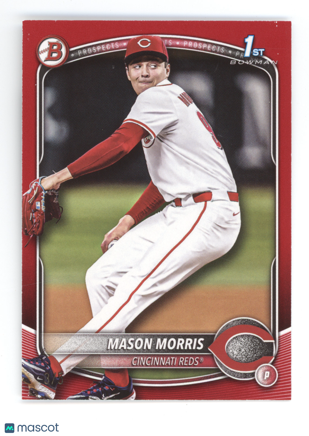 2025 Bowman Draft Mason Morris #BD-66 Red 1st Bowman 3/5