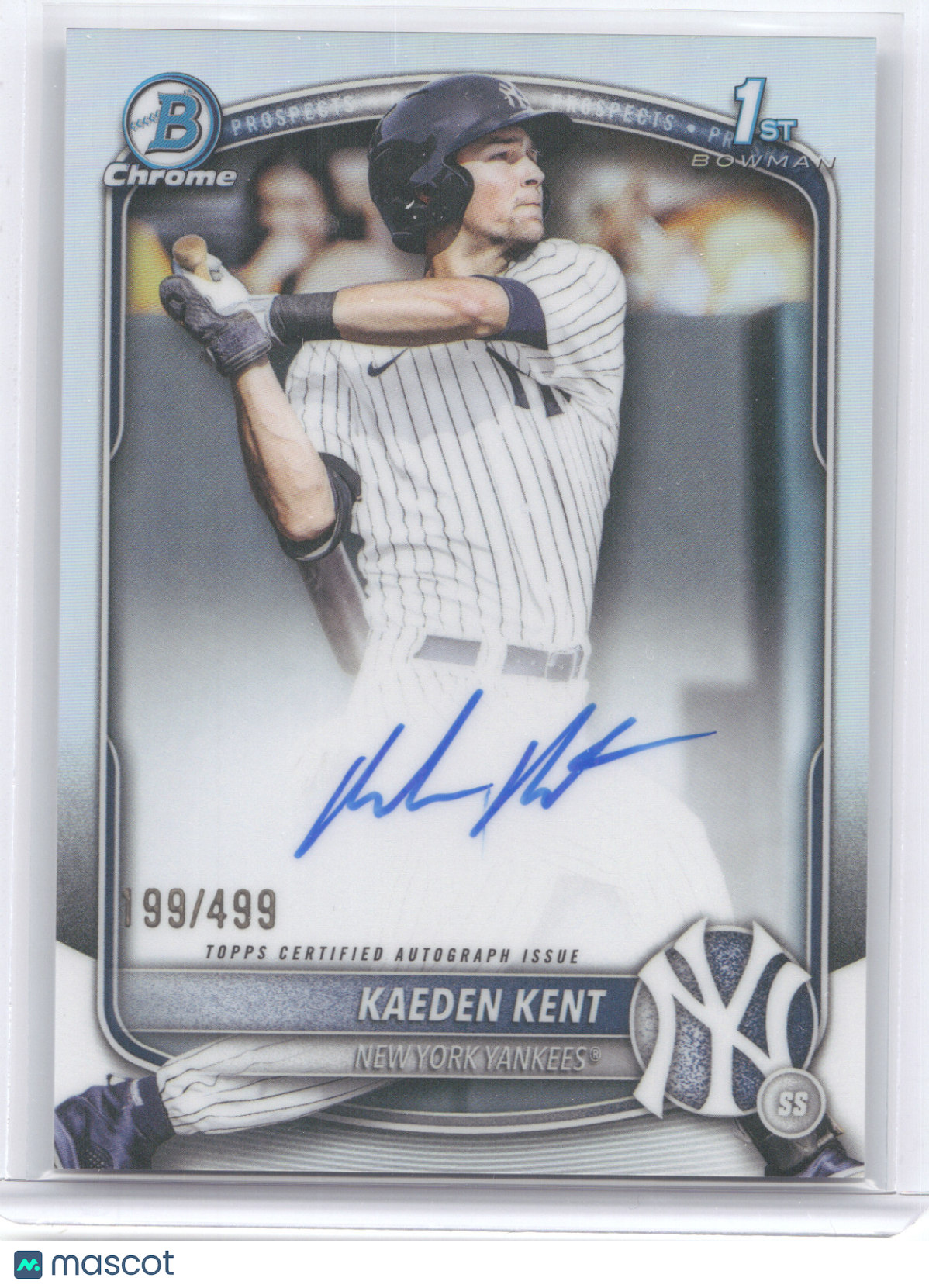 2025 Bowman Chrome Prospect Autograph Kaeden Kent #CPA-KKE Refractor 99/499