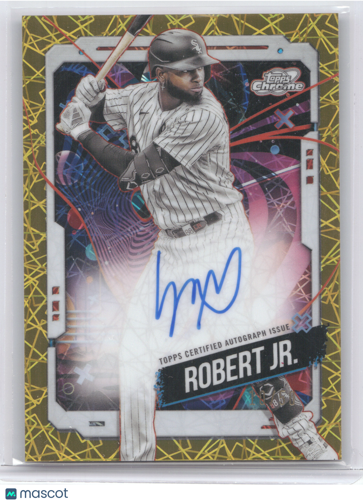 2024 Topps Cosmic Chrome Autograph Luis Robert Jr. #LR Gold Interstellar 10/50