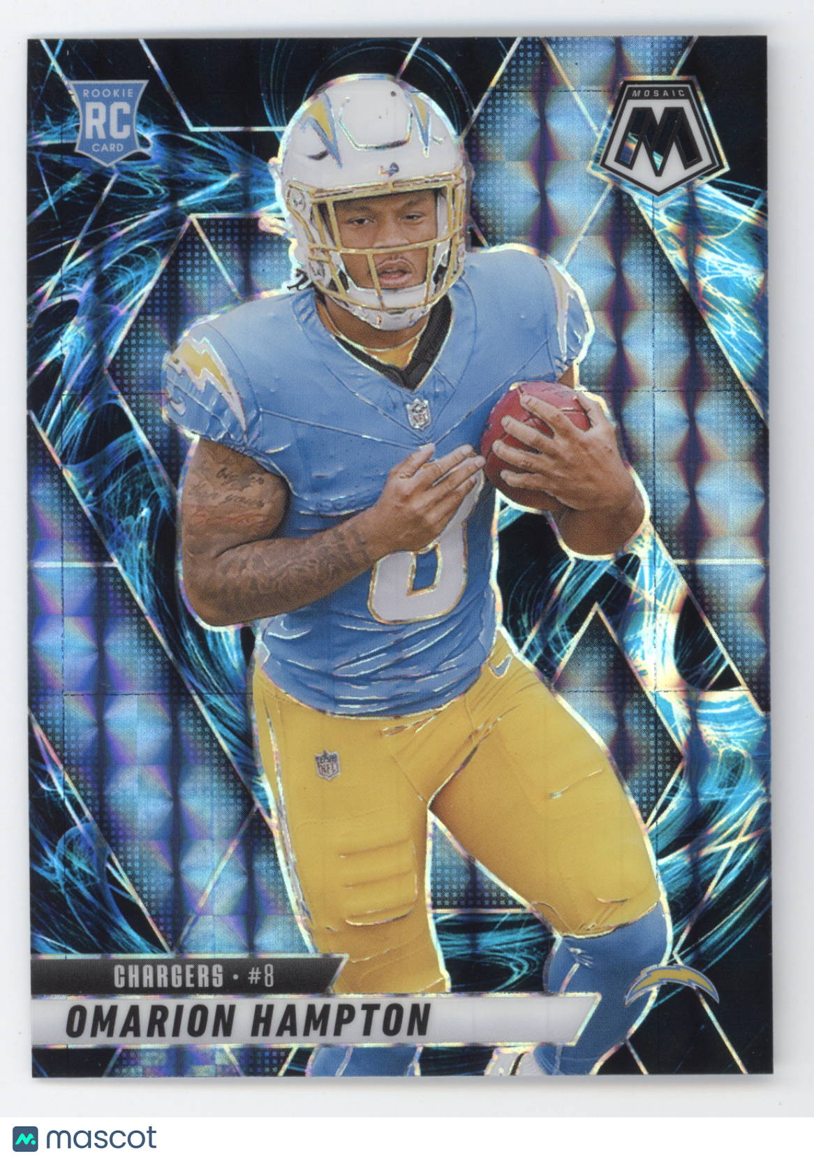 2025 Panini Mosaic Football Omarion Hampton #335 Genesis RC