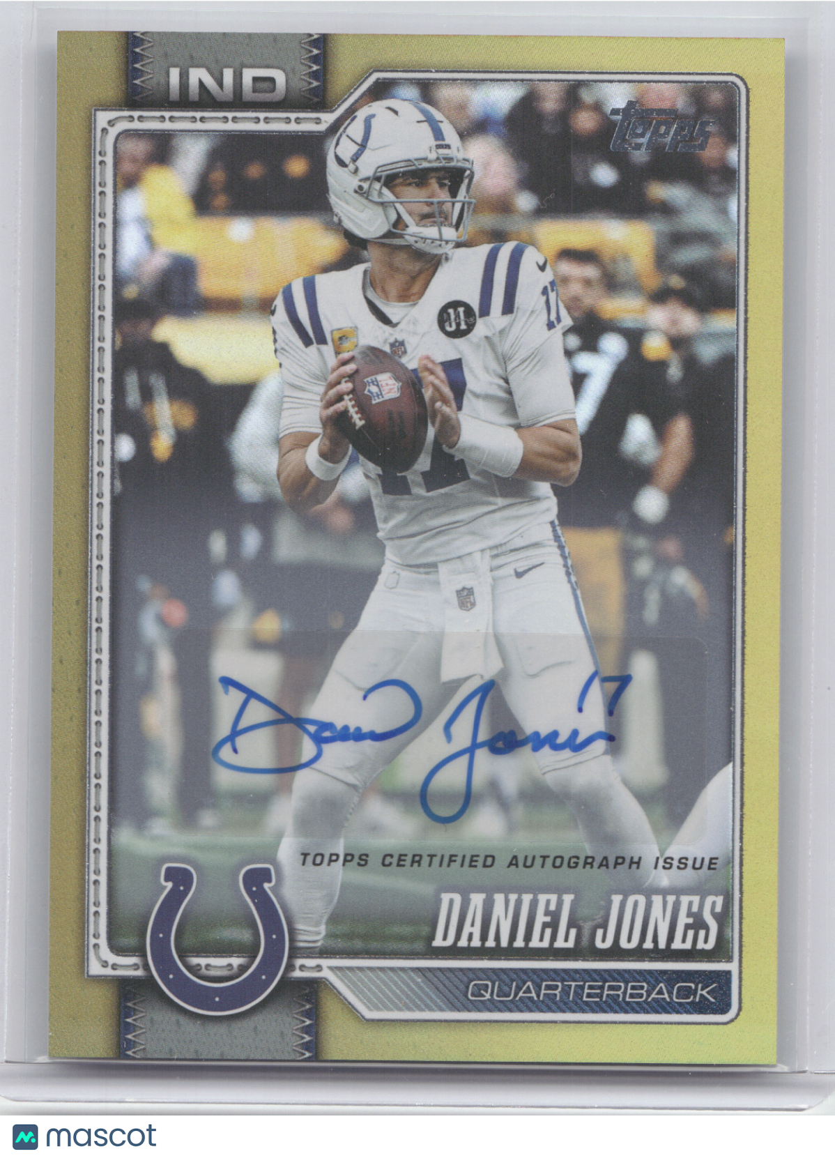 2026 Topps Daniel Jones #89 Autograph Gold 13/50