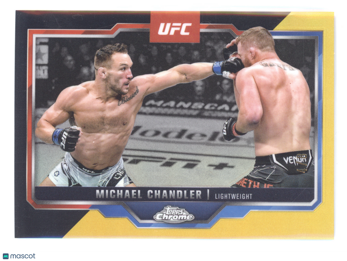 2025 Topps Chrome UFC Michael Chandler #143 Autograph Gold 4/8
