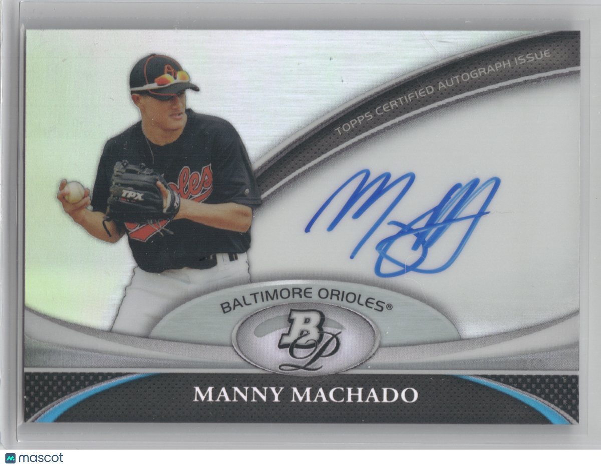2011 Bowman Platinum Autograph Manny Machado #BPA-MM