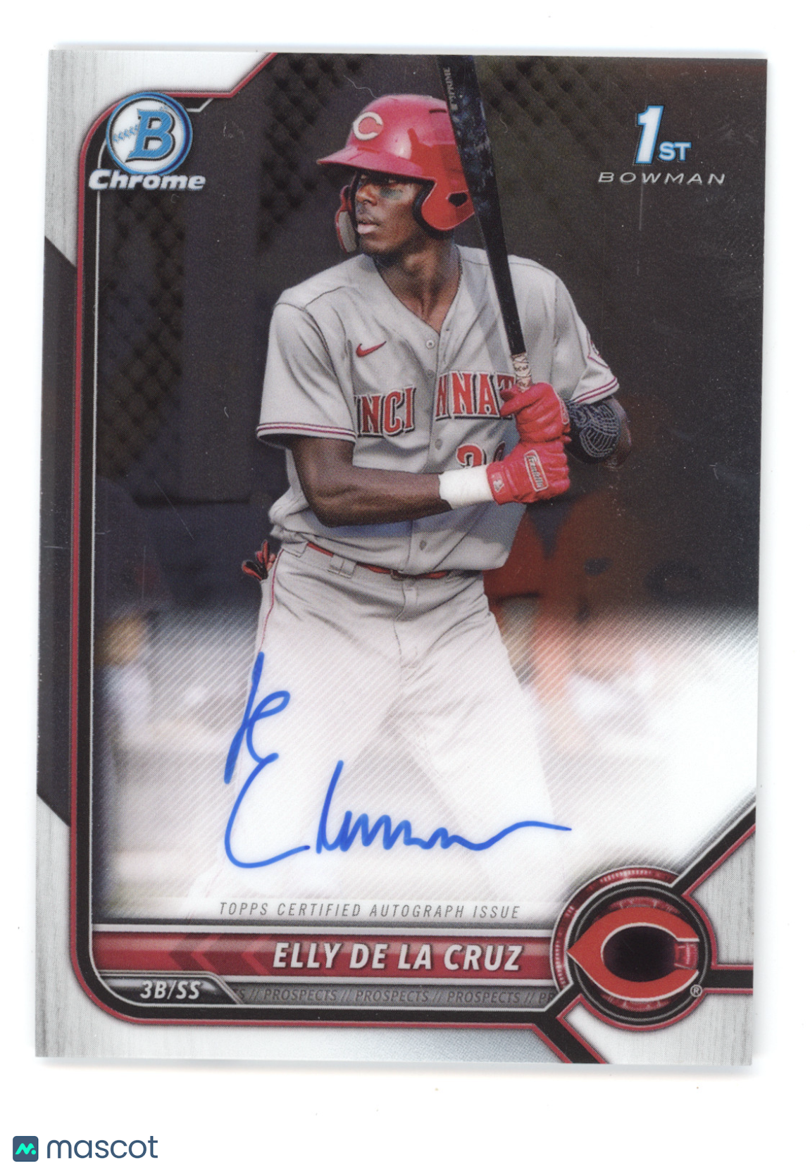 2022 Bowman Chrome Prospect Autograph Elly De La Cruz #CPA-ED 1st Bowman