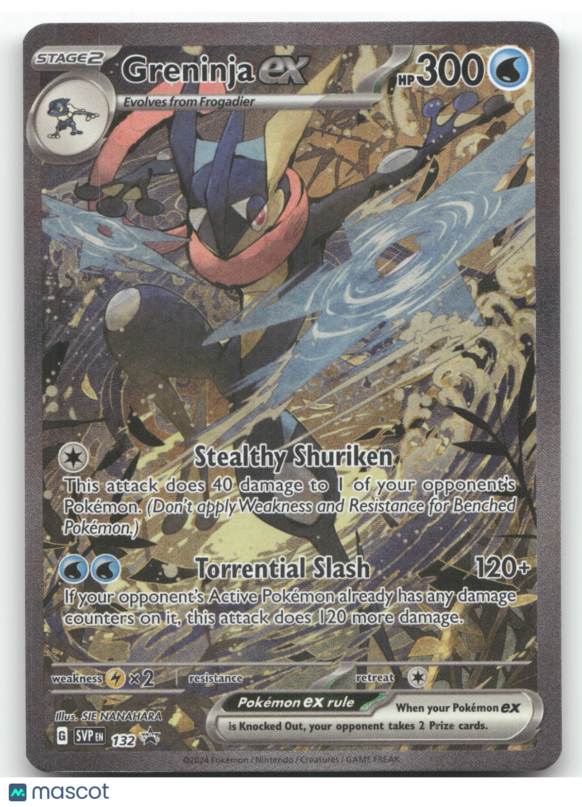 2024 Scarlet & Violet Greninja ex Black Star Promo #132