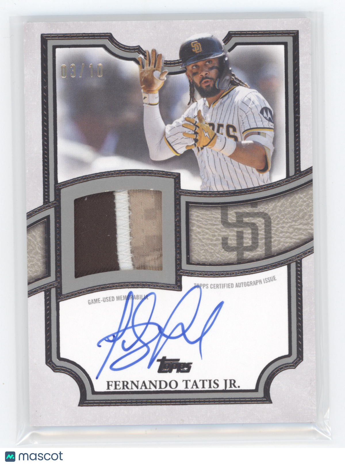 2026 Topps Flagship Autograph Patch Fernando Tatis Jr. #TFAPU-FT Black 03/10