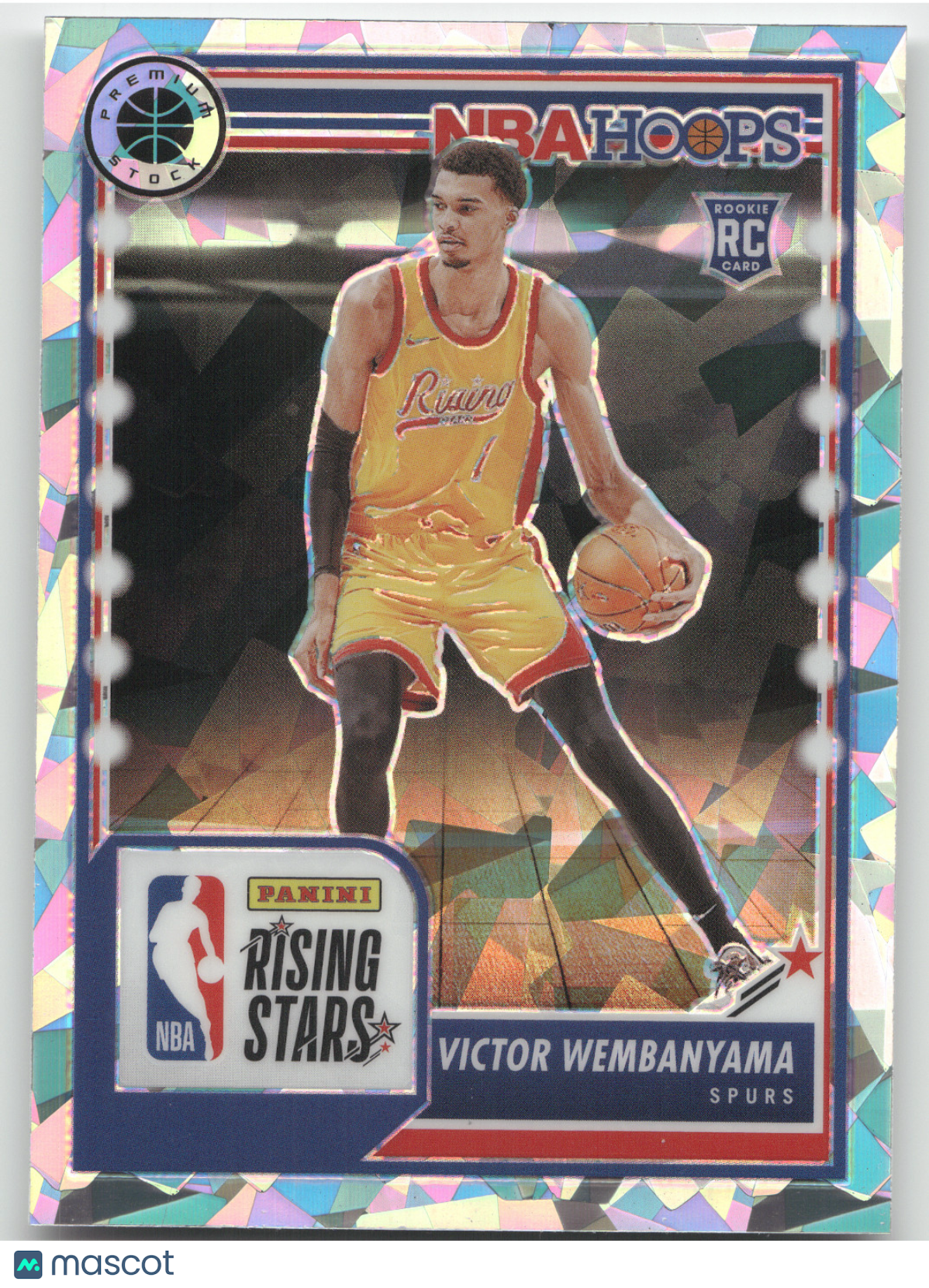 2023 Panini NBA Hoops Premium Stock Victor Wembanyama #282 Ice RC
