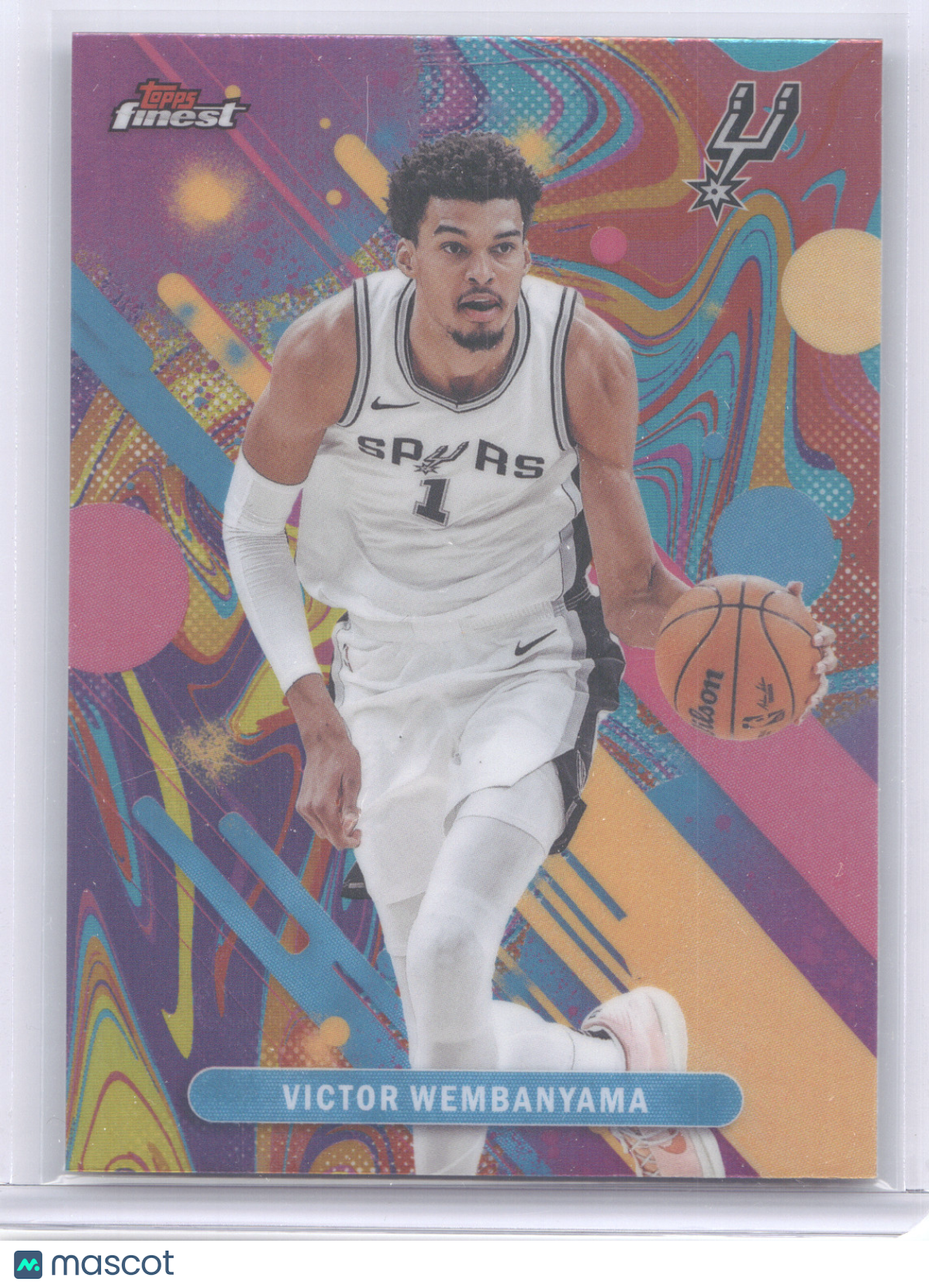 2025 Topps Finest Victor Wembanyama #98 Oil Spill Refractor