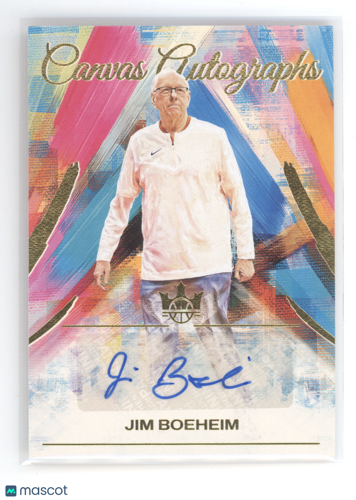 2025 Panini Court Kings Canvas Autographs Jim Boeheim #CA-BOE 49/99