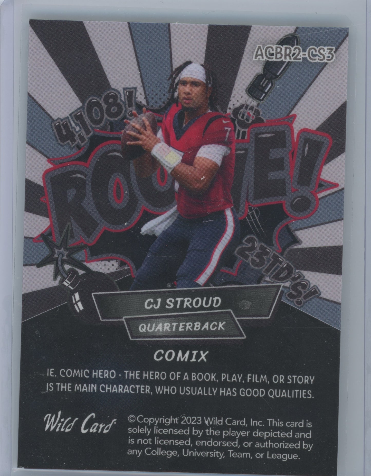 2023 Wild Card Alumination Comix CJ Stroud #ACBR2-CS3 4/25