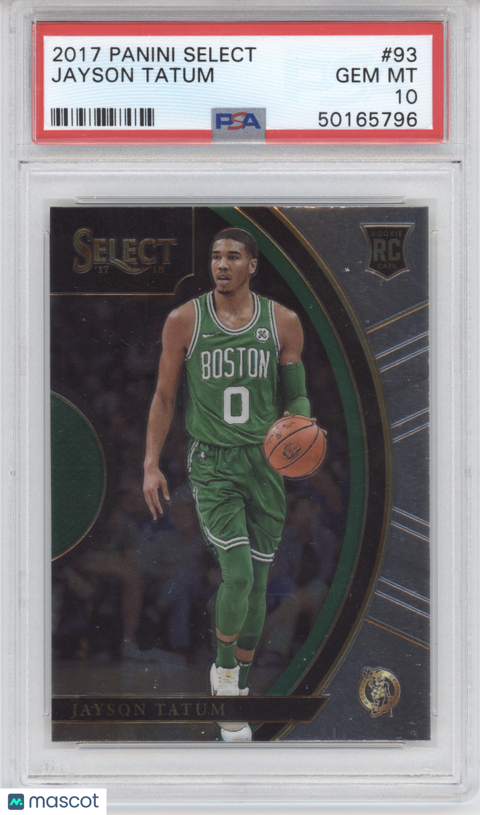2017 Panini Select Jayson Tatum #93 RC PSA 10