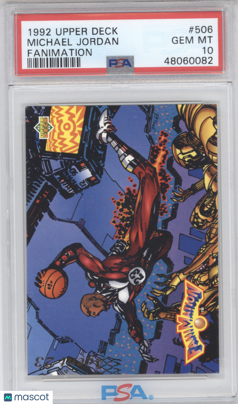1992 Upper Deck Michael Jordan #506 FANIMATION PSA 10