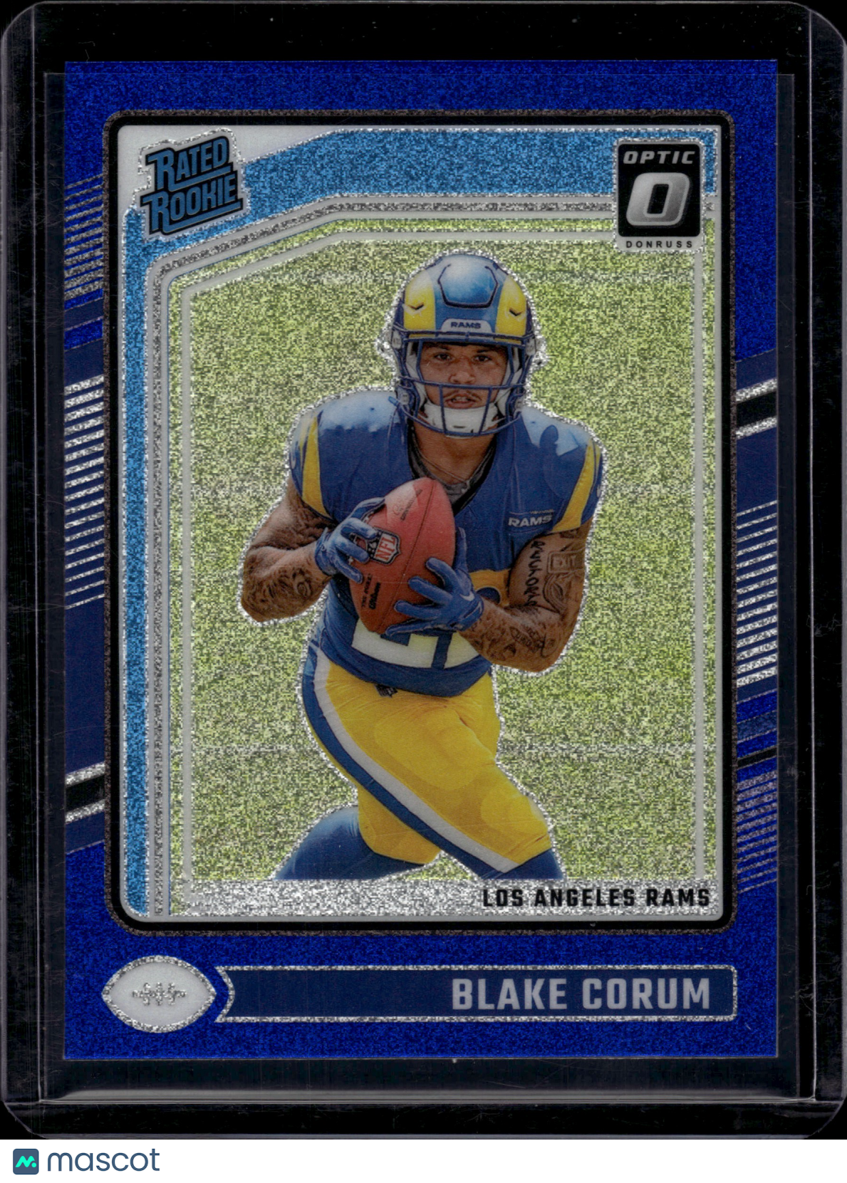 2024 Donruss Optic Blake Corum #208 Blue Glitter