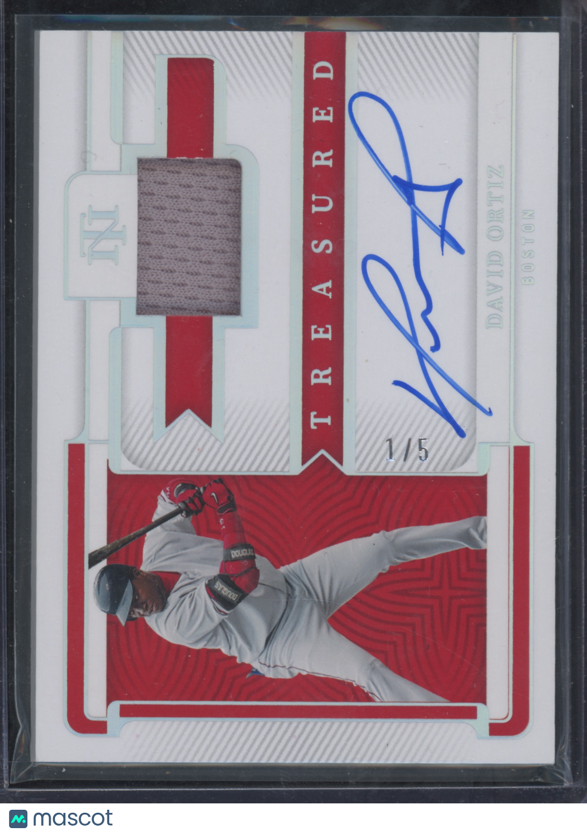 2023 Panini National Treasures David Ortiz #TMS-DO Patch Auto 1/5