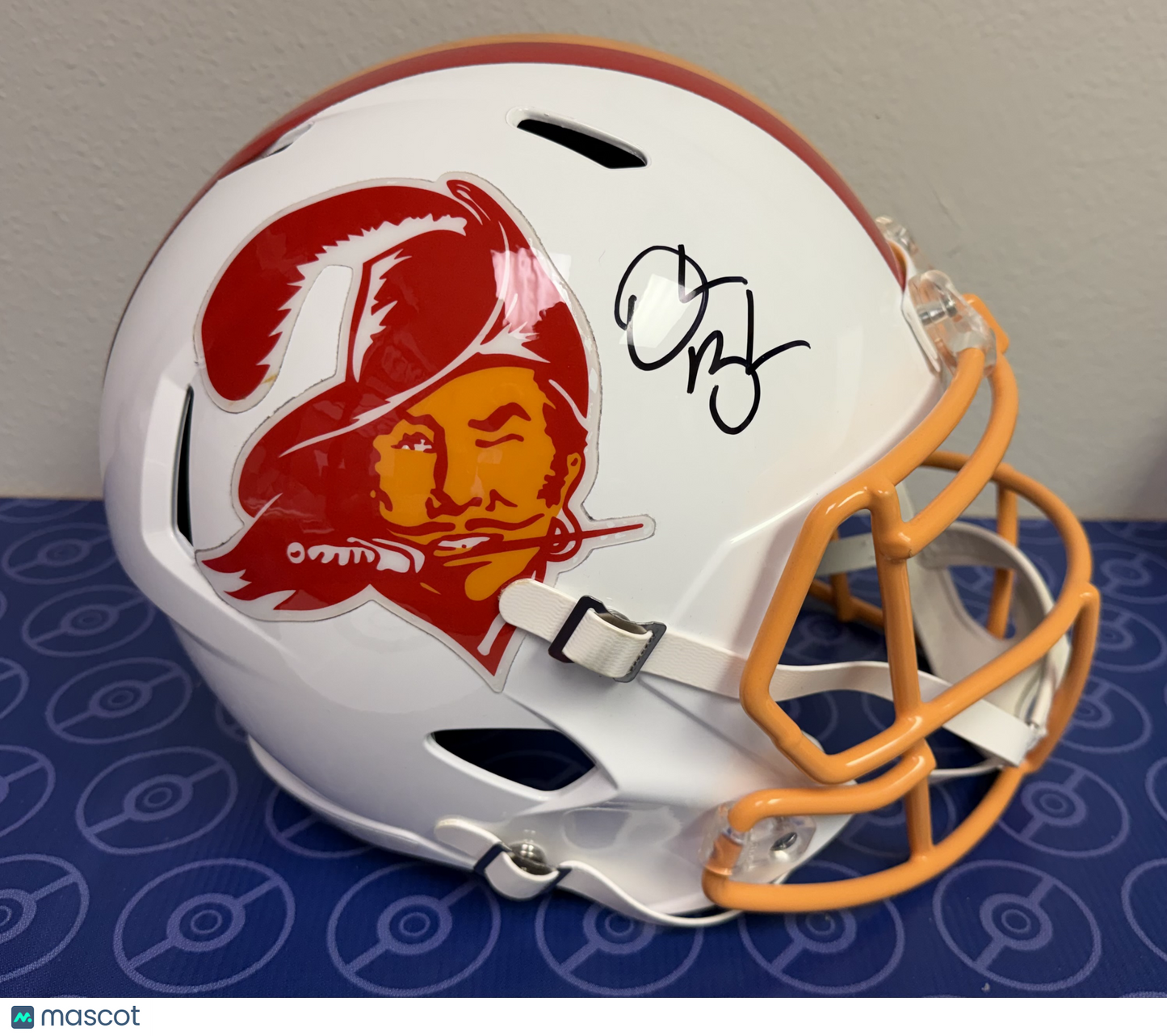 Derrick Brooks Signed Full Size Tampa Bay Buccaneers Creamsicle Helmet (BAS)