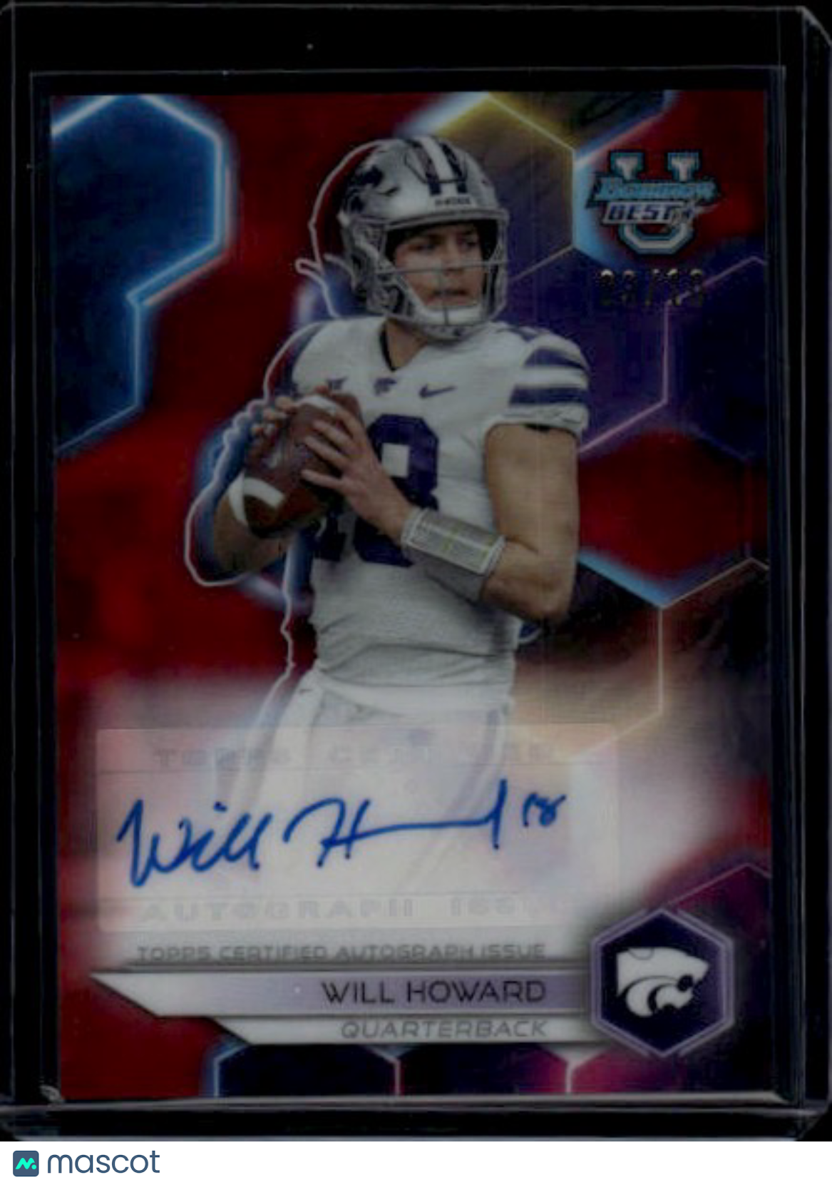 2023 Bowman University Best Football Will Howard #BOA-WH 3/10 Autograph