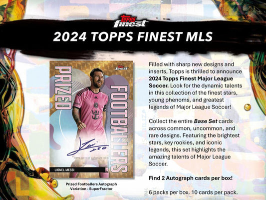 2024 Topps Finest MLS Hobby Box