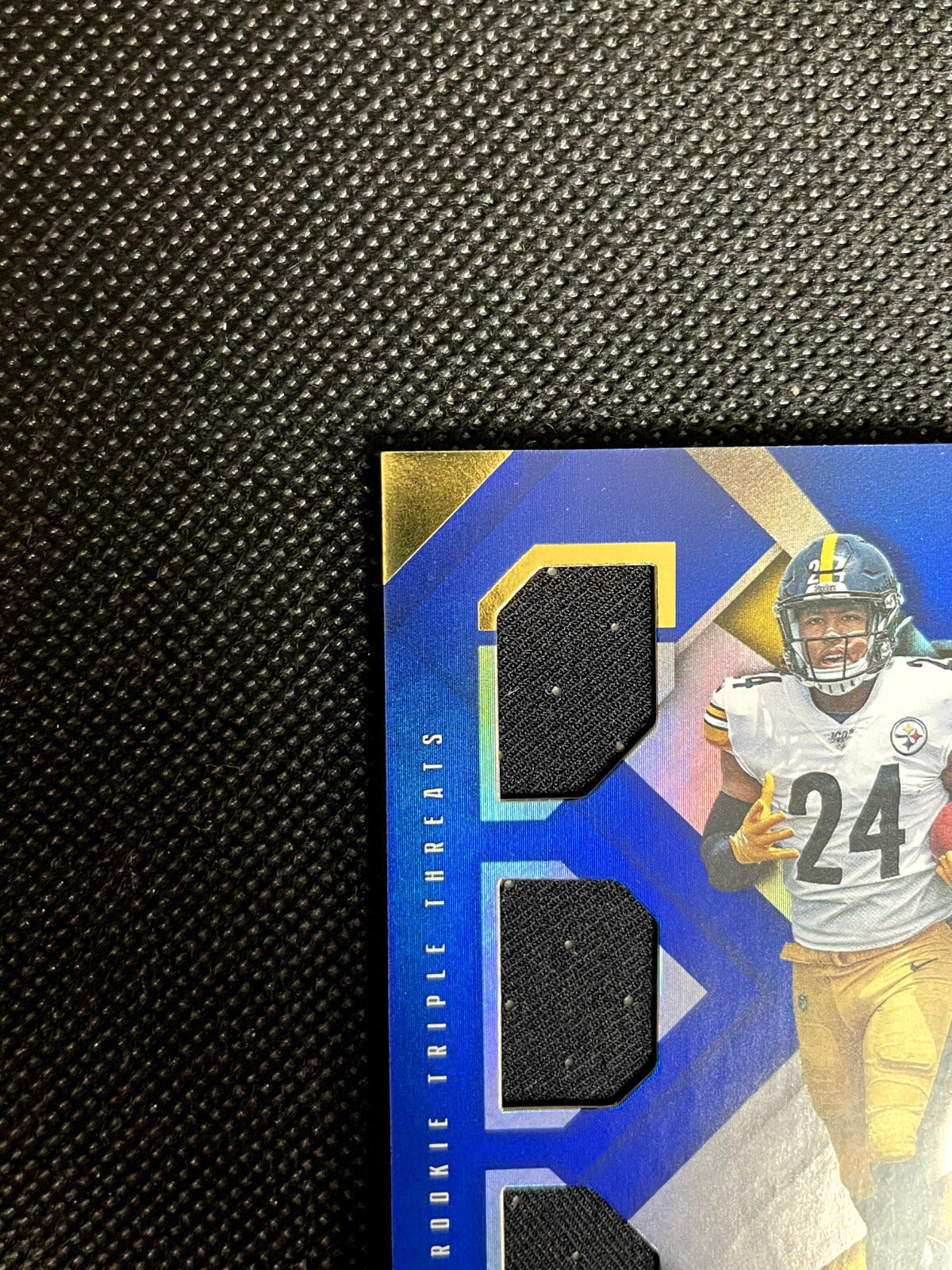 2019 Panini XR Triple Threats Materials Blue 73/75 Benny Snell Jr Rookie
