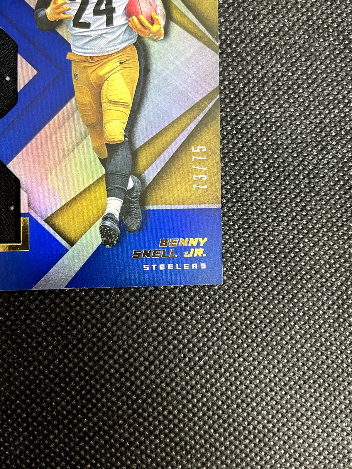 2019 Panini XR Triple Threats Materials Blue 73/75 Benny Snell Jr Rookie