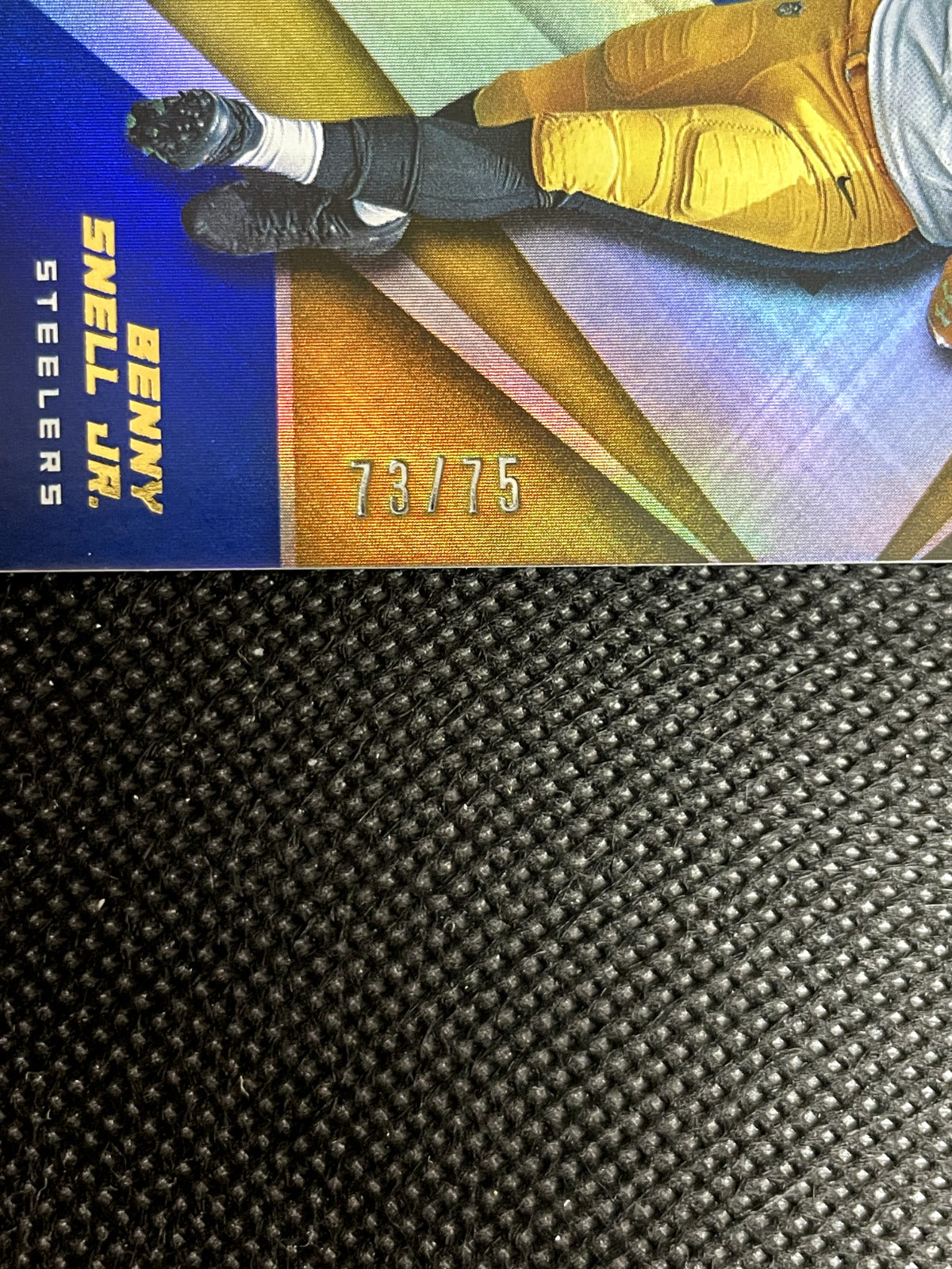 2019 Panini XR Triple Threats Materials Blue 73/75 Benny Snell Jr Rookie