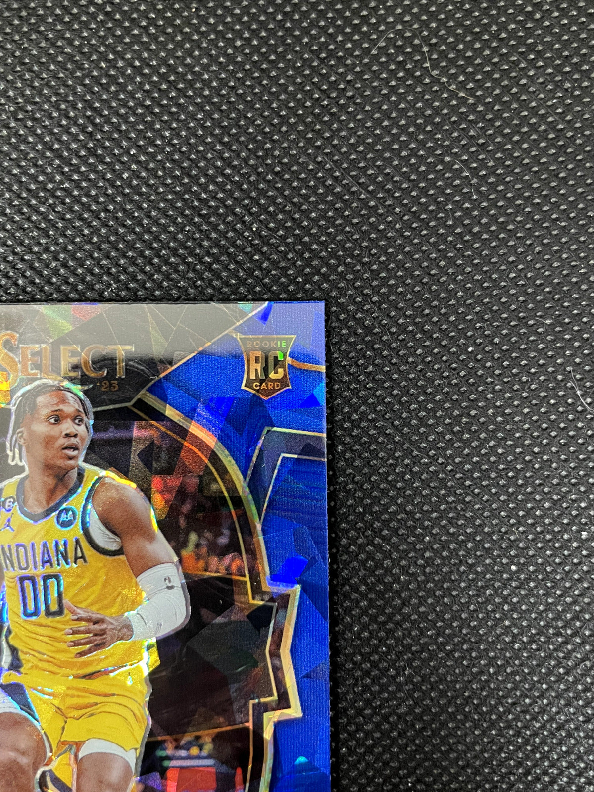 2022-23 Panini Select Benedict Mathurin Blue Cracked Ice Rookie Concourse Pacers