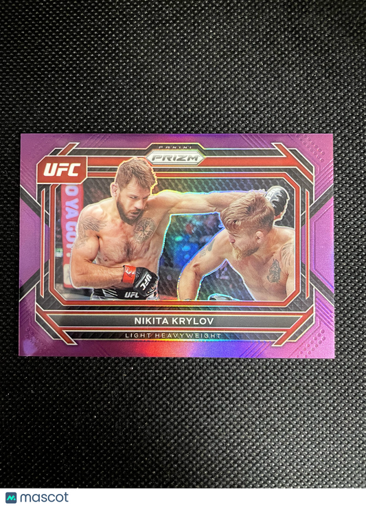 2023 Prizm UFC Nikita Krylov Horizontal Purple 90/149