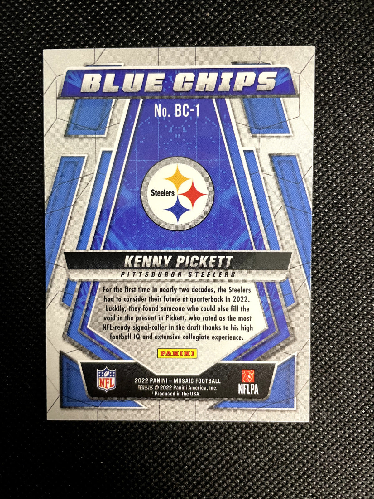 2022 Kenny Pickett Mosaic Blue Chips Insert