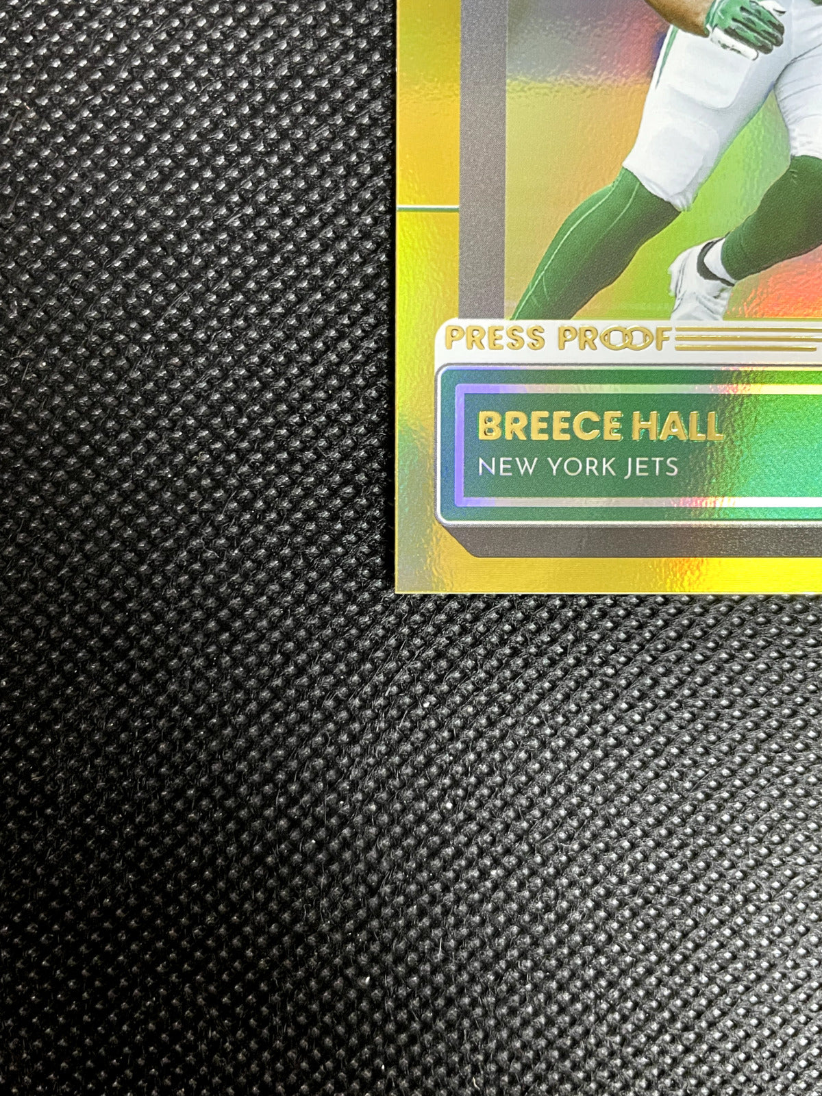 2022 Donruss Breece Hall Gold Press Proof Rated Rookie New York Jets