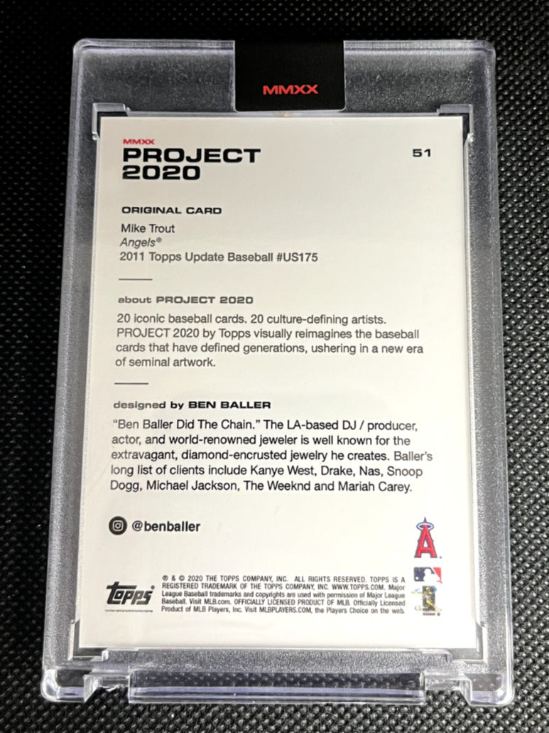 Topps Project 2020 Mike Trout Rookie Reprint by Ben Baller