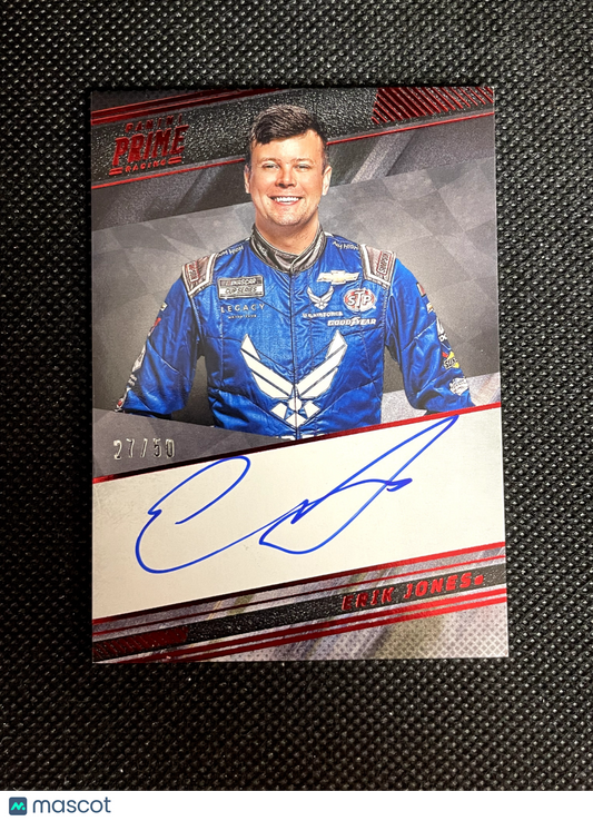 2023 Panini Prime Racing Erik Jones On Card Auto 27/50 NASCAR