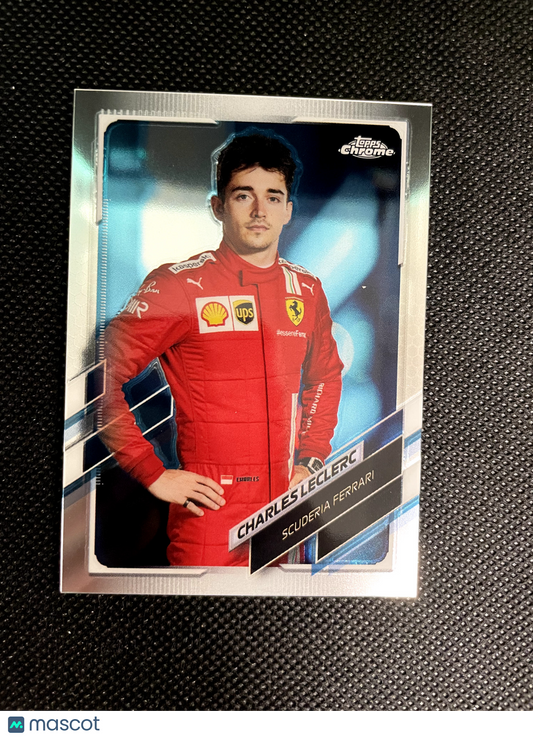 2021 Topps Chrome Formula 1 Portrait Base Charles Leclerc