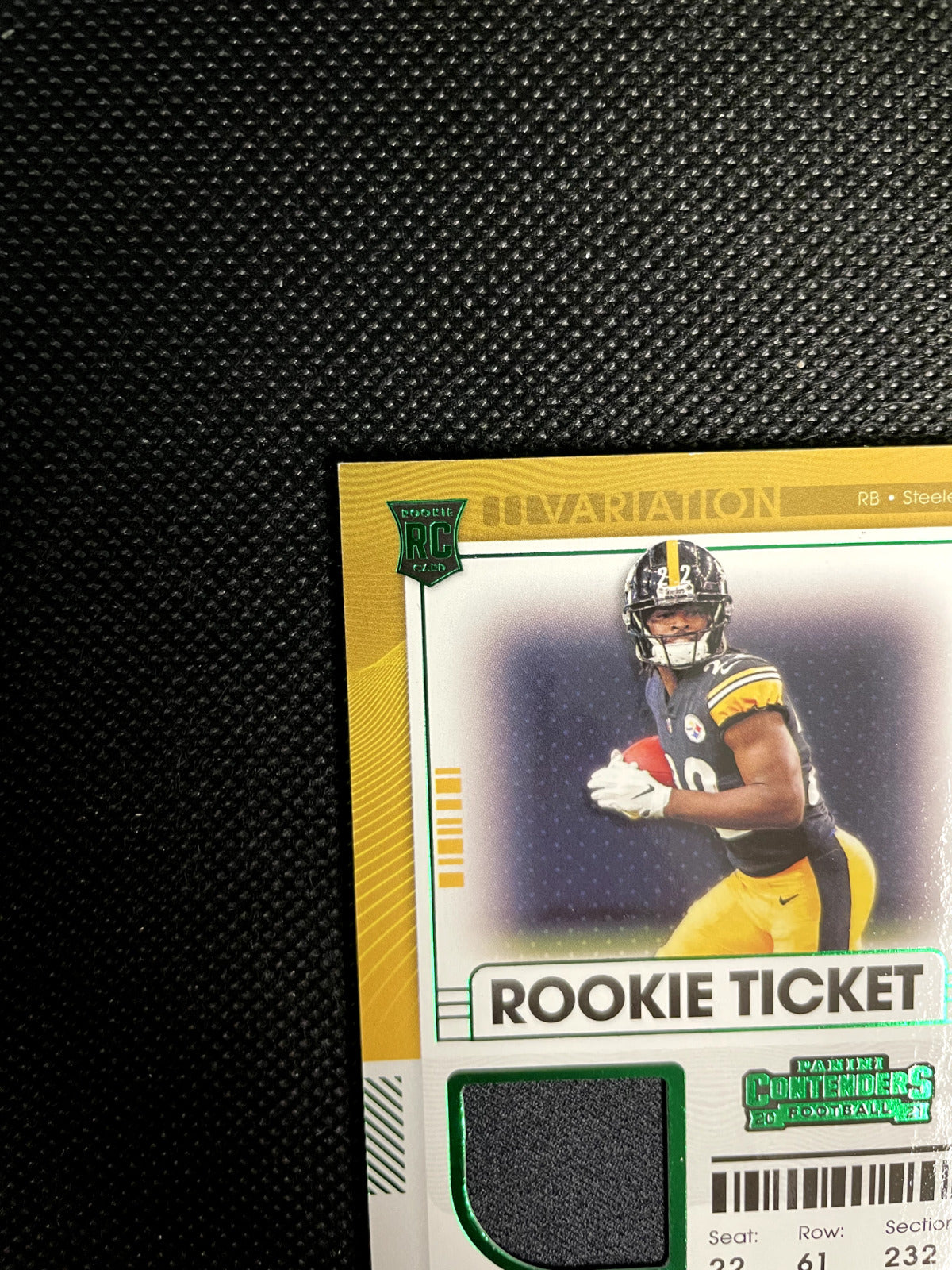 2021 Contenders Najee Harris Variation Rookie Ticket Jersey Patch