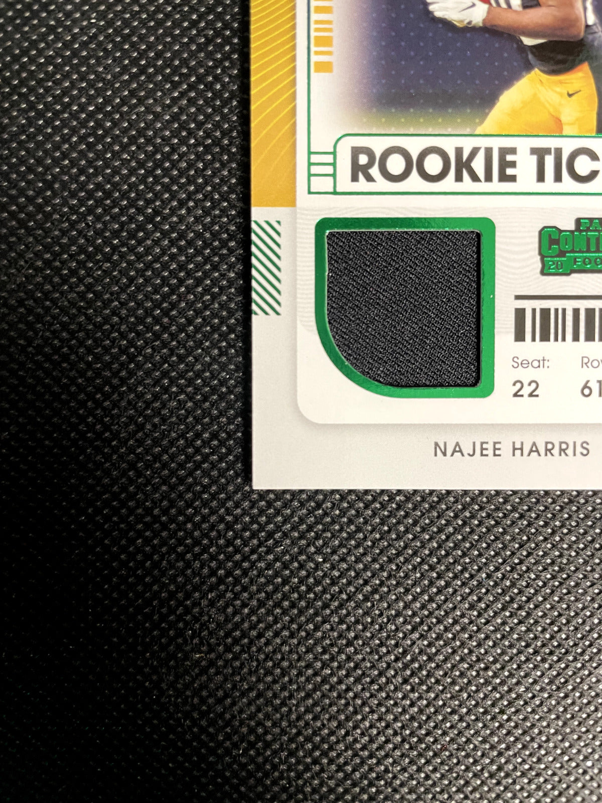 2021 Contenders Najee Harris Variation Rookie Ticket Jersey Patch