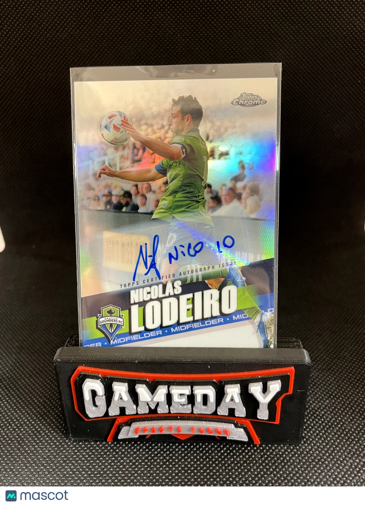 2022 Topps Chrome Nicolas Lodeiro Seattle Sounders Auto Refractor