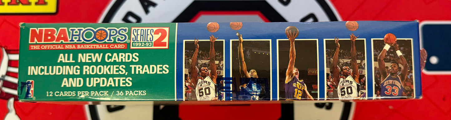 1992-93 NBA Hoops Basketball sealed box