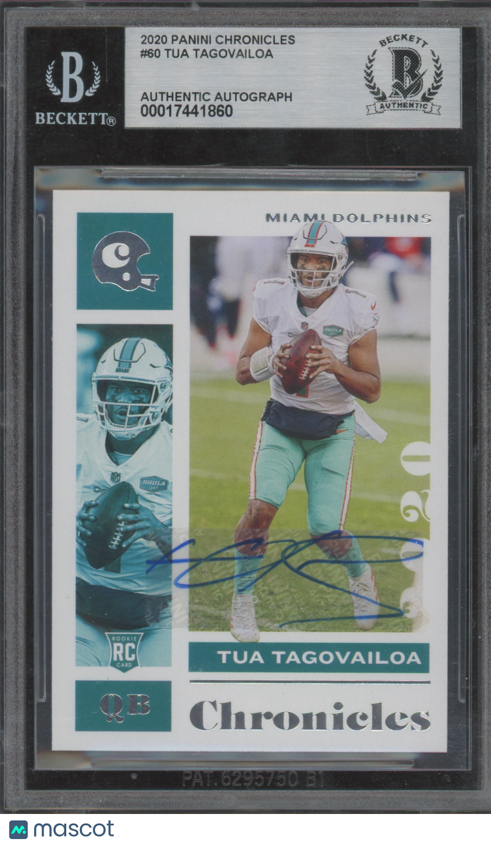 2020 Panini Chronicles Football Tua Tagovailoa #60 Auto Card RC BGS Authentic