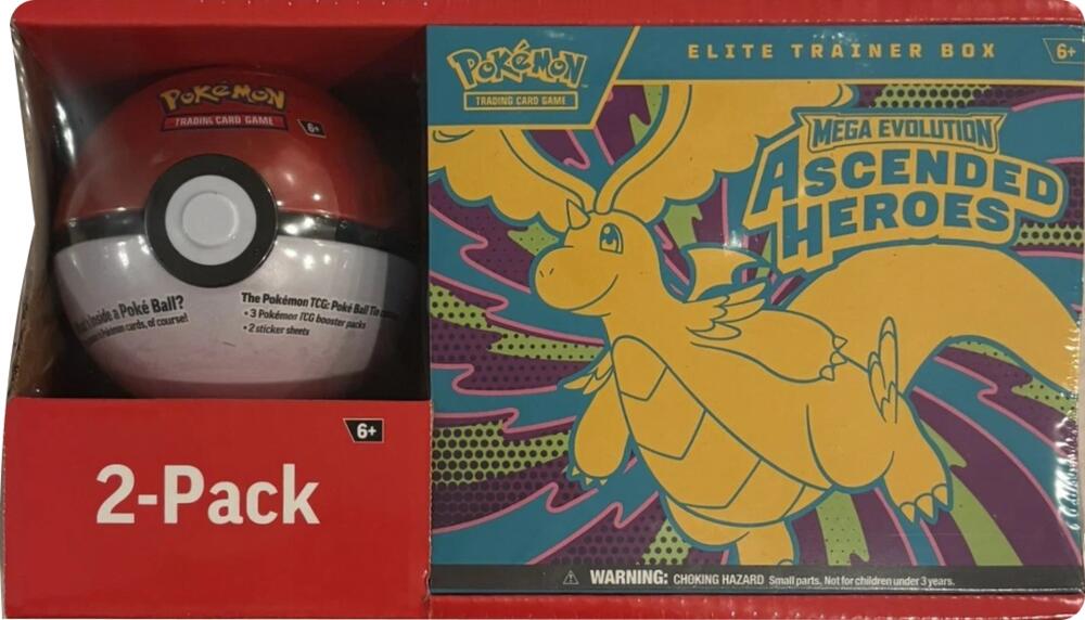 Ascended Heroes Elite Trainer Box and Pokeball