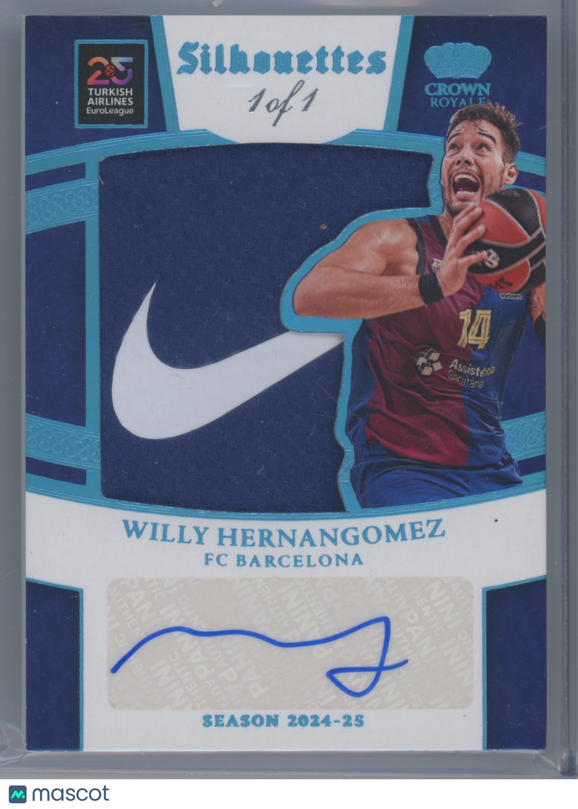 2024 Panini Crown Royale Euro Silhouettes Willy Hernangomez #SIL-WIL 1 of 1