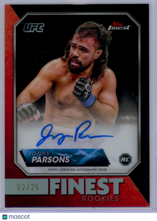 2024 Topps Finest Jonny Parsons #RFA-JP Finest Rookies RC 02/25