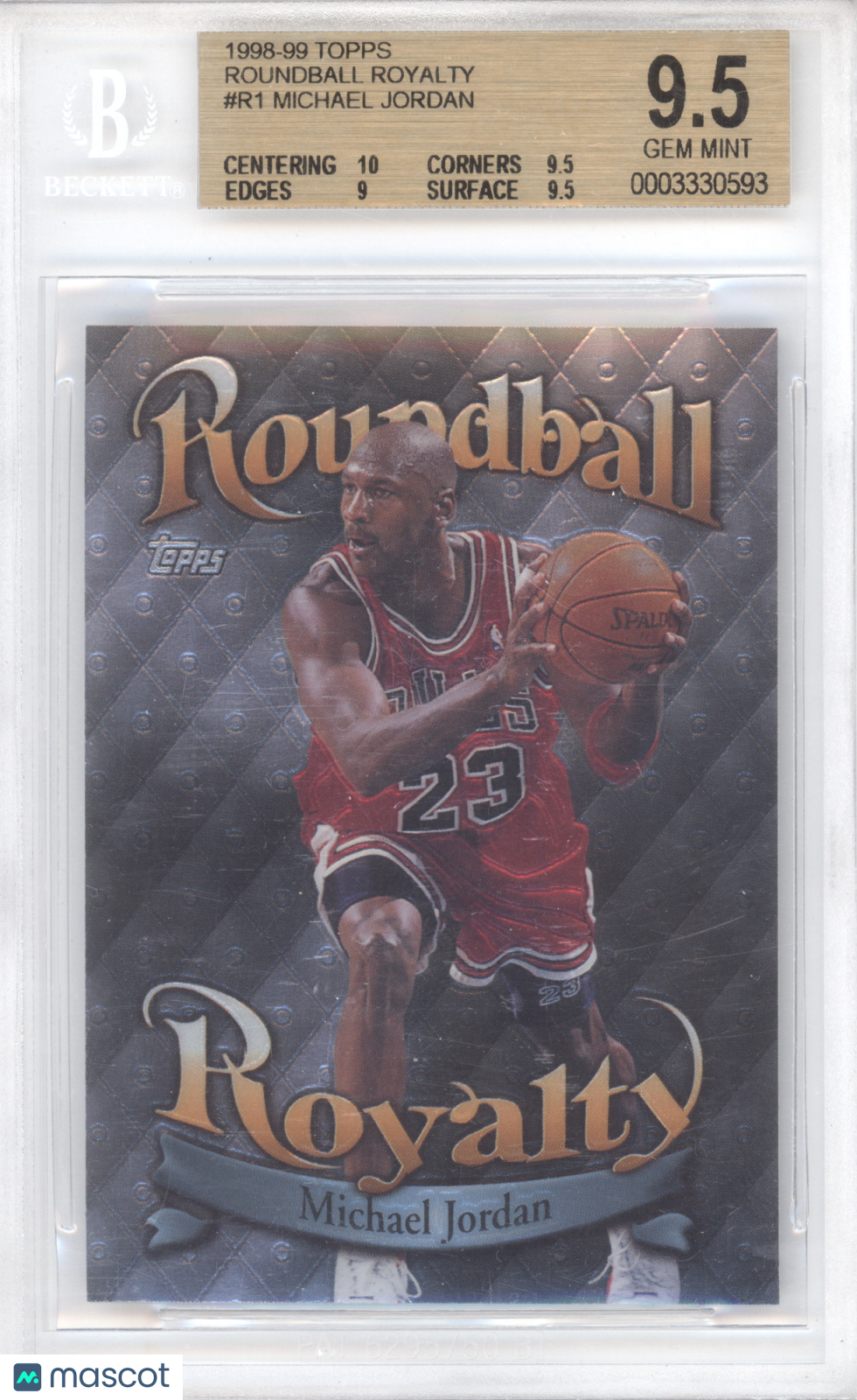 1998 Topps Roundball Royalty Michael Jordan #R1 BGS 9.5