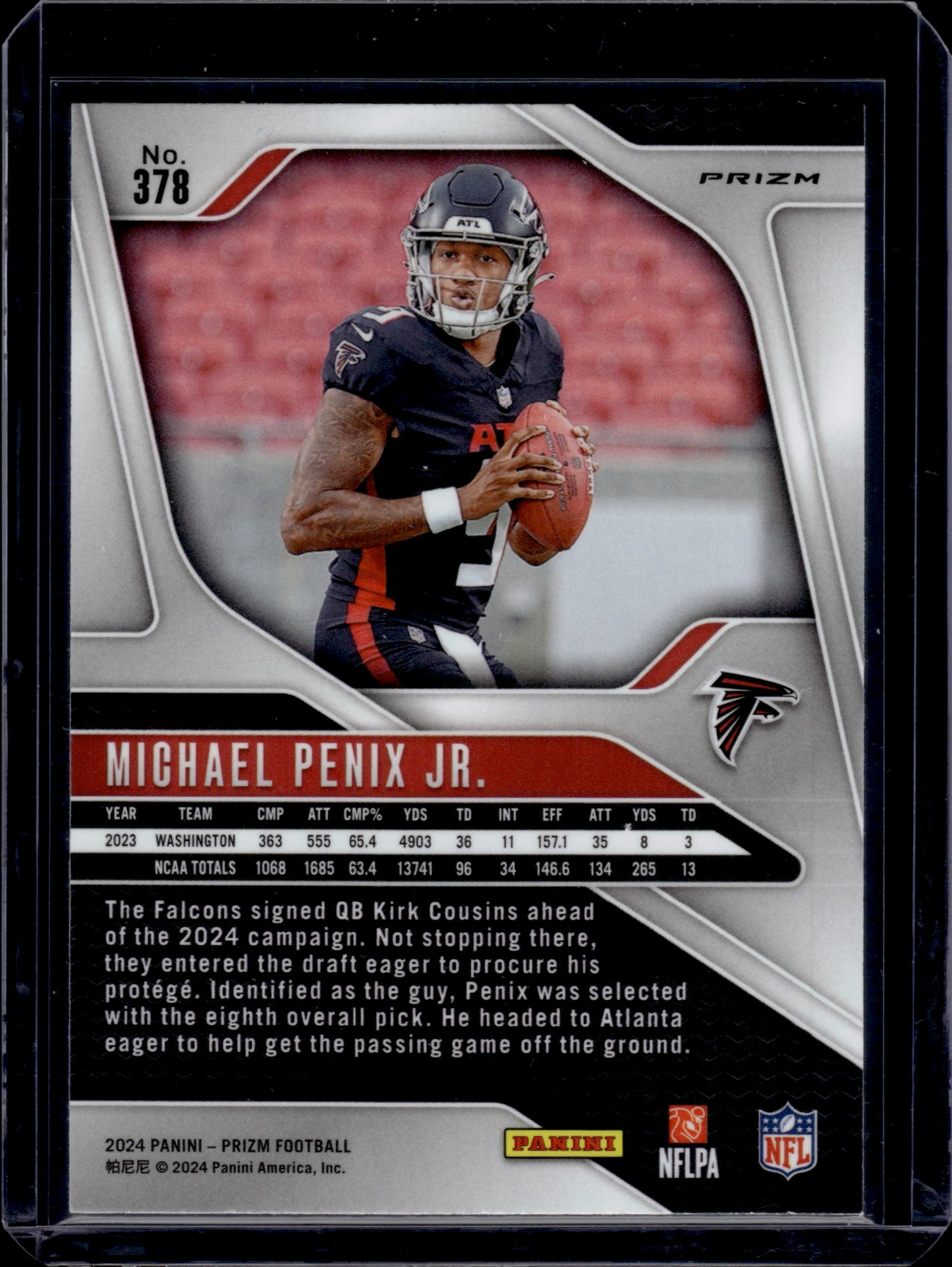 2024 Panini Prizm Michael Penix Jr. #378 Green RC
