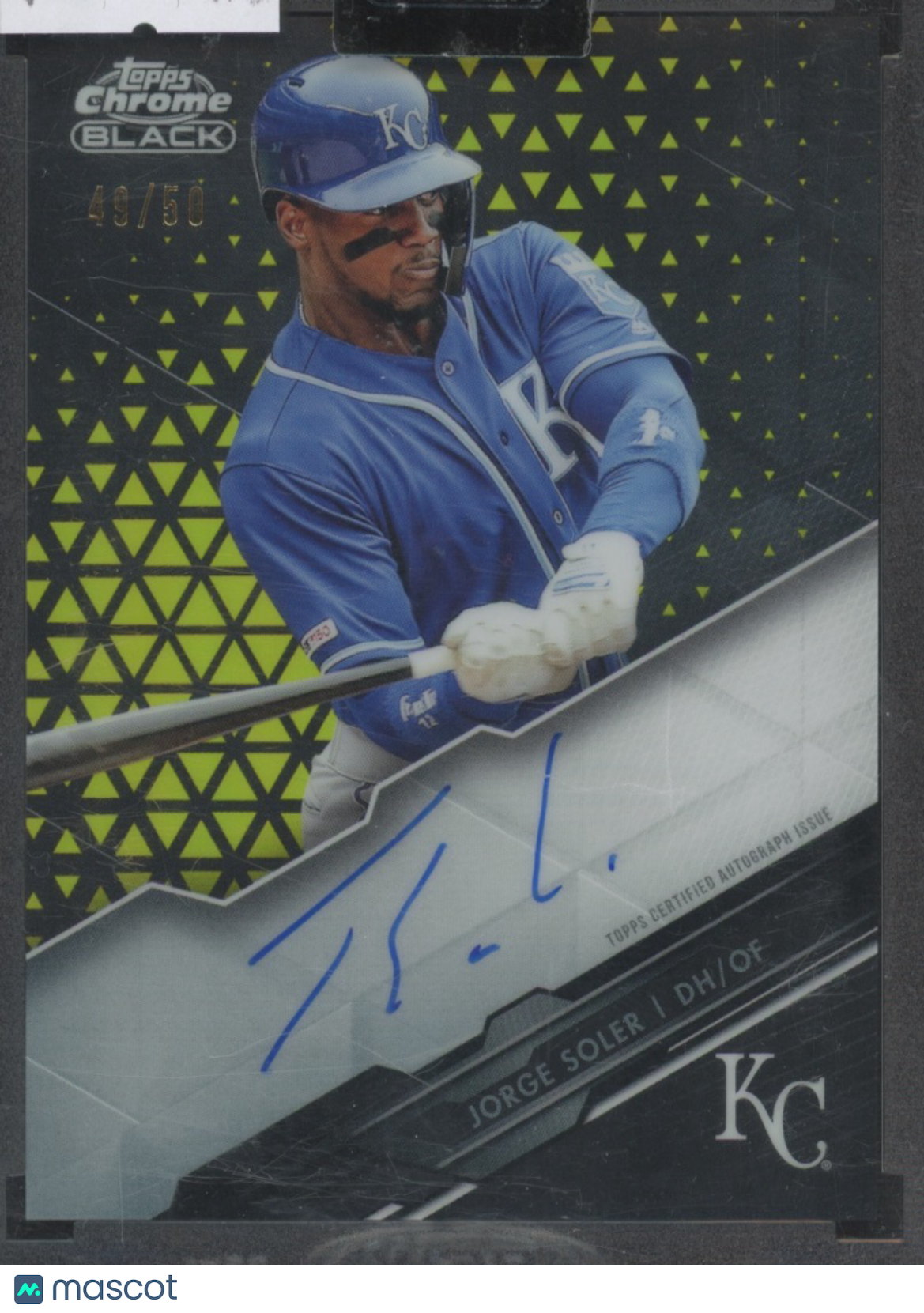 2020 Topps Chrome Black Jorge Soler #49/50 Black